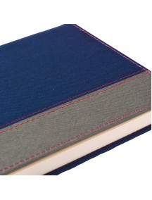 Mavi Desenli Kurumsal Termo Deri Kapaklı Tarihsiz Defter - Özel Üretim